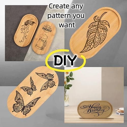 2PCS Bamboo Bathroom Trays - Suitable for The Bathroom,Kitchen,Breakfast Tray and Decorative Tray (6.88 in * 3.46 in) thumbnail 7