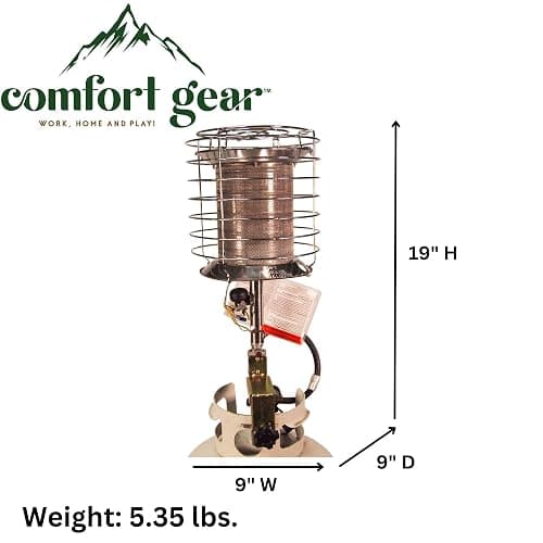 Dura Heat TT-360 Propane(LP) 360 Degree Tank Top Heater, Length: 8.9in, Width: 8.9in, Height: 20.24in,Silver thumbnail 3