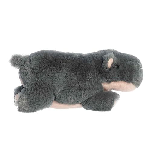 Aurora Mini Flopsie 8" Pygmy Hippo Calf Adorable Stuffed Animal | Compact tummy-lying animals with bean-filled stability thumbnail 4