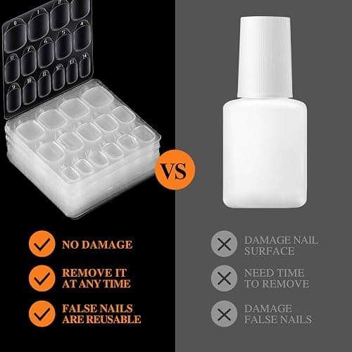 Teenitor 900pcs Nail Adhesive Tabs, 15 Sizes of Press on Nail Sticky Tabs, Nail Stickers for Press on Nails, Nail Tabs Nail Glue Stickers, 60 Sheets thumbnail 6
