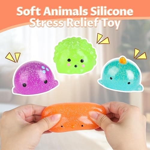 8 Pcs Taba Squishy Toy Set, Squishy Pack Soft Rising Stress Relief Sensory Toys for Kids and Adults Anxiety Relief, Gifts for Kids, Party Favors thumbnail 3