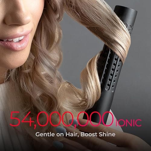 TYMO Airflow 2.0 Curling Iron Flat Iron - Hair Straightener and Curler 2 in 1, 1.25 Inch Curling Wand for Long Short Hair, Dual Voltage for Travel, 54 Million Ionic, Anti-Tangle, 5 Temps, Black thumbnail 6