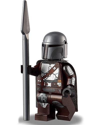 LEGO Star Wars The Mandalorian (Din Djarin/Mando) Minifigure - with Silver Beskar Armor and Cape thumbnail 3