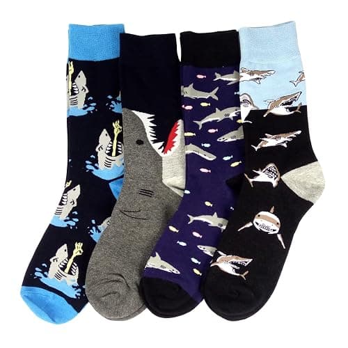 HSELL Mens Dress Socks Funny Novelty Crazy Design Cotton Socks Gift for Men thumbnail 3