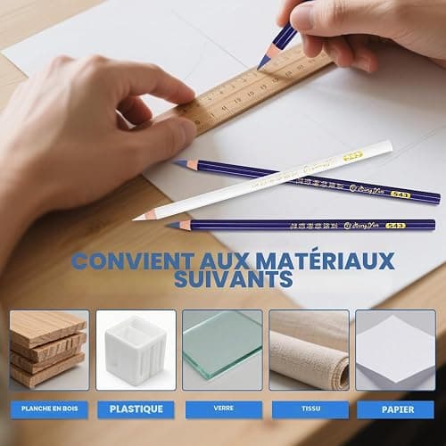 38 Pièces Craie Couture, Craie Couture Tissu + Crayon Coudre, Crayon Craie Couture Tissu Effacable, Convient à Tous Types de Tissus/Cuirs/Coutures et Autres Travaux Manuels | Crayon Craie Couture Tissu Effacable, Convient à Tous Types de Tissus/Cuirs/Coutures et Autres Travaux Manuels thumbnail 7