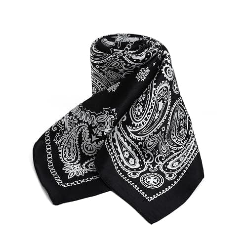 100% Pure Mulberry Silk Square Scarf-27''x27"Lightweight Hair Scarves Headscarf Night Sleeping with Gift Packed thumbnail 2