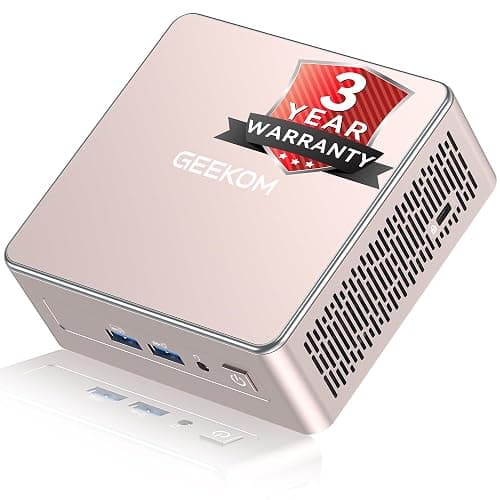 GEEKOM A5 Mini PC with AMD Ryzen 5 7430U, 3-Year Coverage, 16GB RAM(Upgradable, Not LPDDR)&512GB M.2 NVMe SSD, Windows 11 Pro Desktop Computer Support 8K/Wi-Fi 6/BT 5.2/USB 3.2/SD Slot/6x USB - Image 1