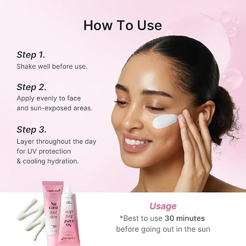 medicube Sunscreen No Cast Just Dew PDRN Hydrating UV Sun Serum, SPF 50 | SPF 50 Fast-Absorbing Sunscreen with PDRN, Panthenol & Centella - Lightweight Hydration & Cooling, Korean Skincare thumbnail 7