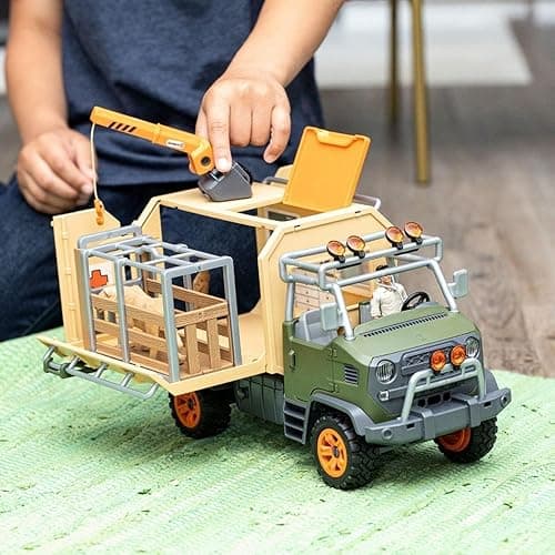 Schleich Wild Life - 45 PC Animal Rescue Toy Truck Playset - With Ranger Tom Action Figure, Lion and Meerkat Figures - Screen-Free Safari Adventure Play Set - Wild Animal Toys for Kids Ages 3+ | 42475 thumbnail 6