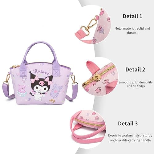 TradWloth Cute Mini Purse Crossbody, Soft PU Leather Messenger Shoulder Bag Cartoon Handbag, 2Pcs thumbnail 4