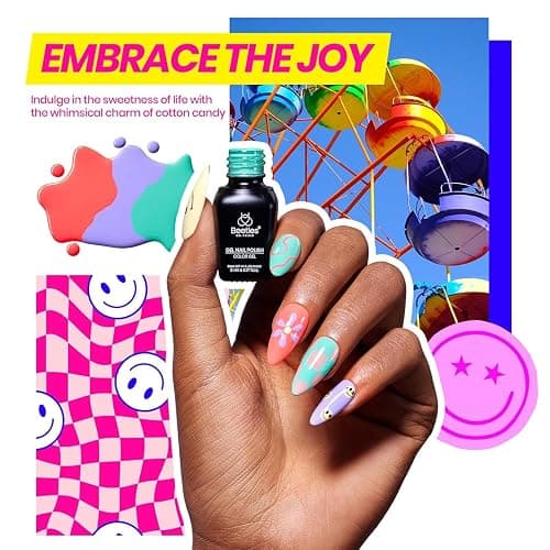 Beetles Gel Nail Polish Kit with U V Light - 68 Pcs Gel Nail Kit 35 Colors Emotional Spectrum Set with Base Matte&Glossy Top Coat Soak Off DIY Manicure Tools Set Christmas Gifts for Women Teens Girls thumbnail 4