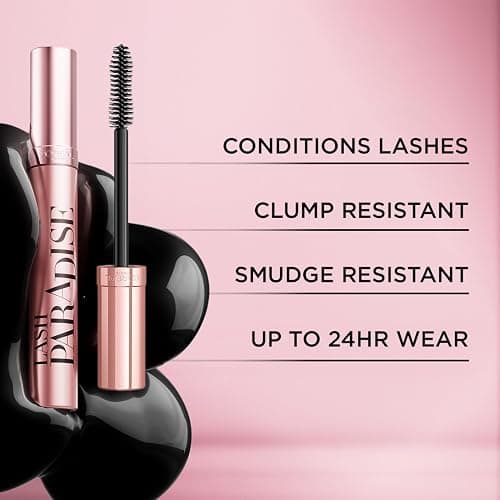 L'Oreal Paris Voluminous Lash Paradise Waterproof Mascara, Blackest Black, 0.25 Fl Oz (Pack of 1) Packaging May Vary thumbnail 6