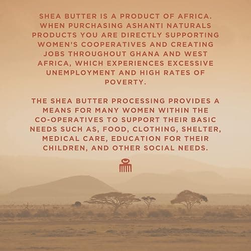 Ashanti Naturals White Chunky Raw Shea Butter | Unrefined African Shea Butter from Ghana | 100% Natural Moisturizer, No Additives - 5 oz thumbnail 5
