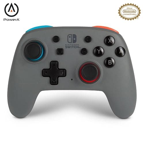 PowerA Nano Enhanced Wireless Controller for Nintendo Switch - Grey-Neon - Image 1