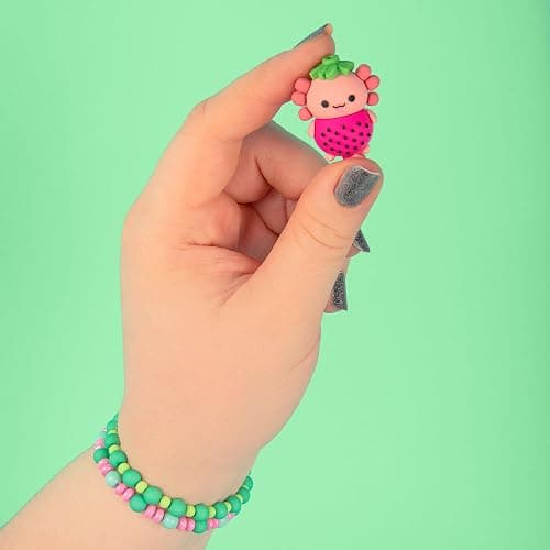 Fashion Angels Charm Changers Axolotl League Jewelry Design Kit, Includes Adorable Axolotl Charms & Over 700 Beads, Custom Jewelry Craft Activity for Kids thumbnail 4