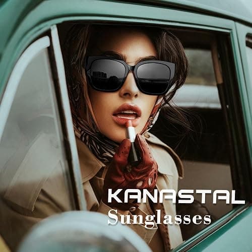 KANASTAL Fit Over Glasses Sunglasses for Women Men, Wrap Around Big Square Polarized Oversize with UV400 Protection thumbnail 2