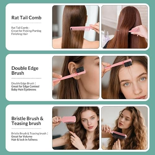 Curl Defining Brush, Curly Hair Brush Products for Effortlessly Detangling Shaping and Styling Women's Men's Curls on All Wet or Dry Hair Types, Reduces Frizz thumbnail 5