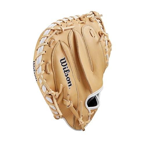 Wilson Fall 2024 A1000® CM33 33” Baseball Catcher’s Mitt - Blonde/Black/White, Right Hand Throw thumbnail 4