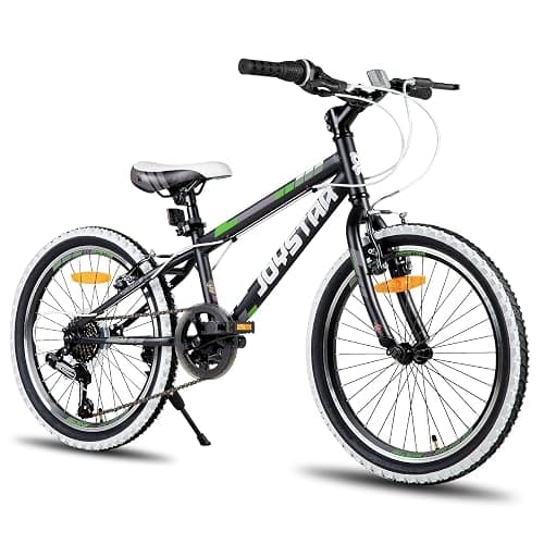 JOYSTAR Lubbock 20 24 Zoll Kinderfahrrad für Jungen & Mädchen im Alter von 7-12 Jahren Hardtail Mountainbike für Kinder mit 1-Gang/7-Gang Schaltung, Weißwand-Knobby-Reifen, Kinderfahrrad thumbnail 2