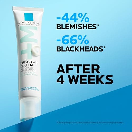 La Roche-Posay Effaclar Salicylic Acid Acne Treatment For Face, Mattifying Acne Gel Cream Spot Treatment for Blackheads, Whiteheads & Pores, Prevents New Pimples, Non-Greasy, Sensitive Skin Safe thumbnail 5