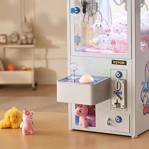 VEVOR Claw Machine, 0-3” Jaw Diameter 0-5” Jaw Lifting, Crane Prize Grabber Commercial Arcade Game Toys, Cool Fun Grab-and-Win Machine w/Light and Sound, Dispenser Vending Toy for Kids,Boys &Girls thumbnail 2