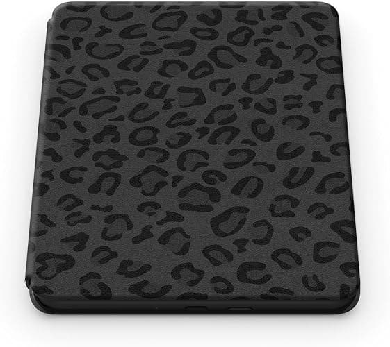 Case for Kindle Paperwhite 12th Gen 2024 (7") & Kindle Colorsoft Signature Edition – Premium PU Leather Cover with Auto Sleep/Wake, Lightweight & Durable Kindle Paperwhite Case, Black Leopard Print thumbnail 4