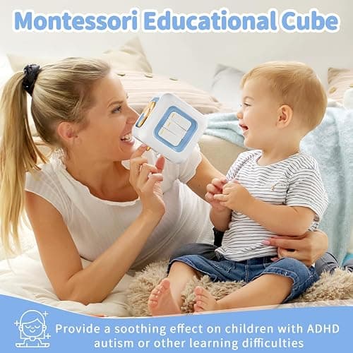 SOCBTNSO Busy Cube Toy for 1 Year Old, Montessori for 1+ Year Old, Travel Toys for Toddlers 1-3, Learning Fine Motor Skills| Birthday Gifts for 12 Months thumbnail 4