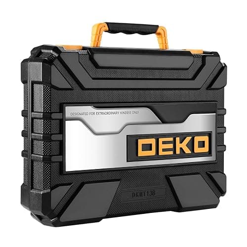 Werkzeugkoffer Werkzeugkasten Werkzeug Koffer Werkzeugset　Werkzeugbox：DEKO　Werkzeugkiste Bestückt　138-tlg. Universal Komplett mit Werkzeuge Handwerkzeug　－ für Damen Herren zum Haushalt Werkstatt DIY thumbnail 7