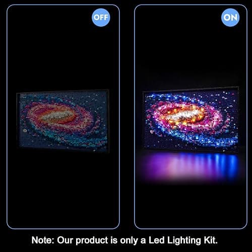 Light Kit for Lego Art The Milky Way Galaxy, Lighting Set for Lego 31212 The Milky Way Galaxy Set - Not Include Models, Just Light Kit thumbnail 3