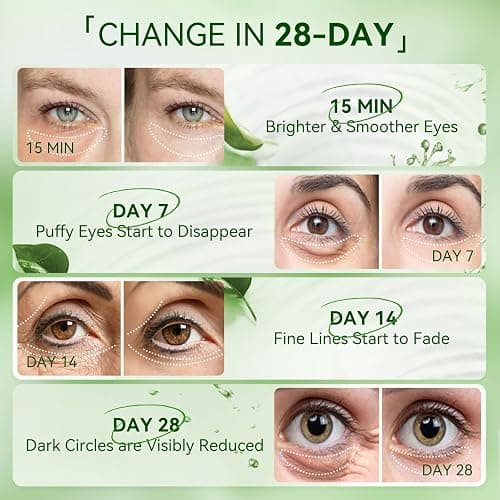 BREYLEE Aloe Vera Eye Masks– 60 Pcs - Puffy Eyes and Dark Circles Treatments – Look Younger and Reduce Wrinkles and Fine Lines Undereye, Improve and Firm eye Skin - Pure Natural Material Extraction | Puffy Eyes Dark Circles Anti-Aging Reduce Wrinkles and Fine Lines Improve and Firm Eye Skin Pure Natural Material Extraction thumbnail 7