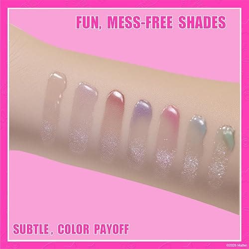 Barbie 7 Piece Plant Based Lip Gloss, Girls Party Favors, First Makeup Set for Girl, Perfect for Parties, Sleepovers, and Birthday Gifts, Ages 3+, by Townley Girl thumbnail 4