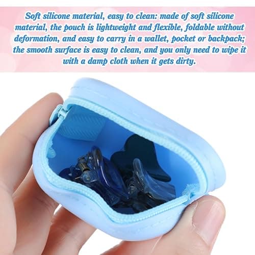 Sunnymove 24 Set Heart Shaped Purse Silicone Pouch Heart Coin Purse Small Change Wallet Kawaii Cute Mini Bag with Keychain Zipper Gift for Women Bag Charms Birthday Party Favors Holiday Supplies Gifts thumbnail 4