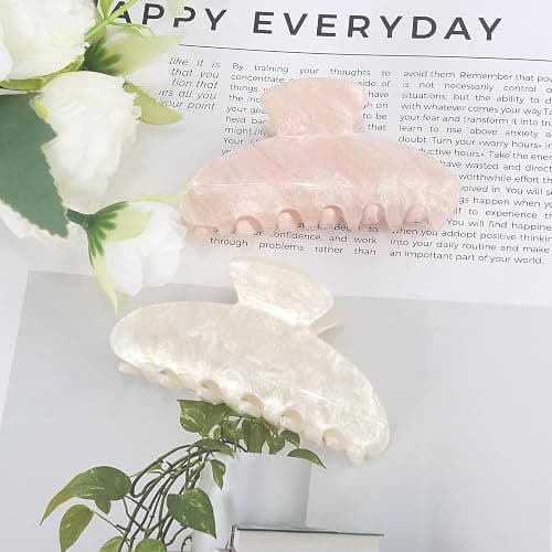 Canitor Hair Claw Clips for Women Acrylic Marbled Hair Clips for Thick Thin Hair Emi Cute Hair Accessories Stocking Stuffers Preppy Teen Girl Gifts Trendy Stuff thumbnail 6