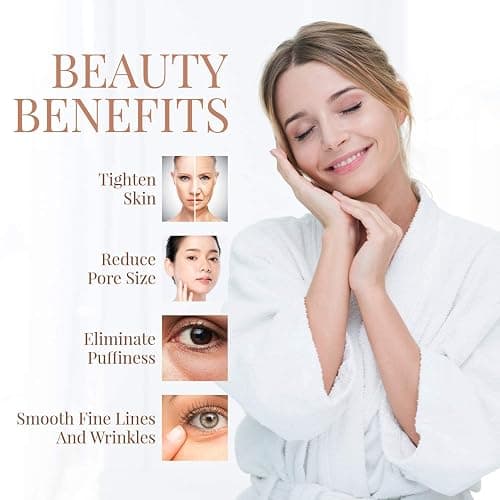 Ice Globes for Facials | Unbreakable Steel Cooling Roller | Cryo Sticks for Face | Massager for Face Neck & Eyes | Skin Care for Dark Circles, Puffiness, Wrinkles, Collagen Production (White) thumbnail 8