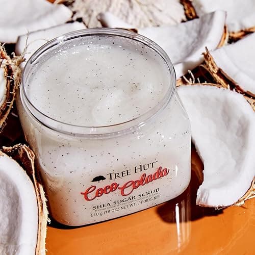 Tree Hut Coco Colada Body Scrub, Exfoliating & Hydrating Sugar Scrub with Shea Butter & Essential Oils, Smooth Skin, Body Exfoliator For All Skin Types, Self Care Gifts for Women, Vegan, 18 Oz thumbnail 4