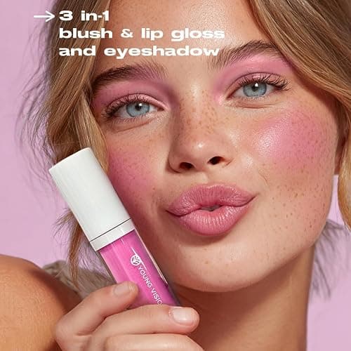 YOUNG VISION Liquid Blush, Long Lasting Korean Liquid Blush, Non-sticky Waterproof Lightweight Face and Cheek Tint, Moisturizing High Pigment Water Tint for Face, Cheeks, Mature Skin thumbnail 2
