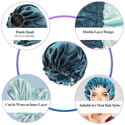 12Pcs Detangling Brush Set for Curly Hair, Curly Hair Brush with Sleep Bonnet Afro America/African 3a to 4c Texture, Easier and Faster on Wash Days thumbnail 4