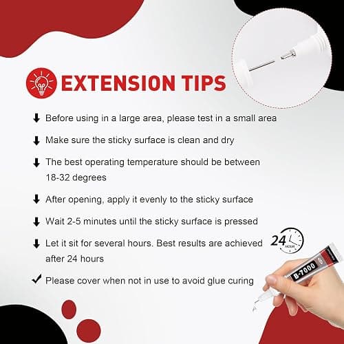 8 PCS 15ml B7000 Glue Clear with Precision Tip, Bedazzling Glue, Super Glues, Rhinestone Glue for Nail, Craft Glues, Jewelry Making, Nail Art, DIY, Makeup, Shoes thumbnail 9