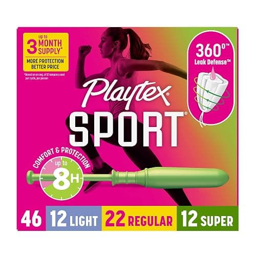 Playtex Sport Tampons Multipack, Light/Regular/Super, Fragrance Free, 46ct - Image 1