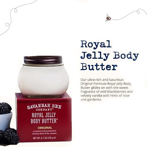 Savannah Bee Company Royal Jelly Body Butter - Deep Hydrating Body Butter for Dry Skin thumbnail 2