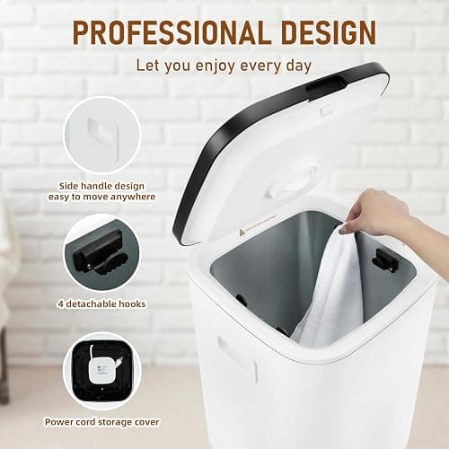 EYDMTE Towel Warmer for Bathroom, 23L Large Towel Warmers, Heated Towel Warmer Bucket with LED Display, 3 Heating Modes, 20/40/60 Min, Auto Shut Off, Child Lock, Black thumbnail 6