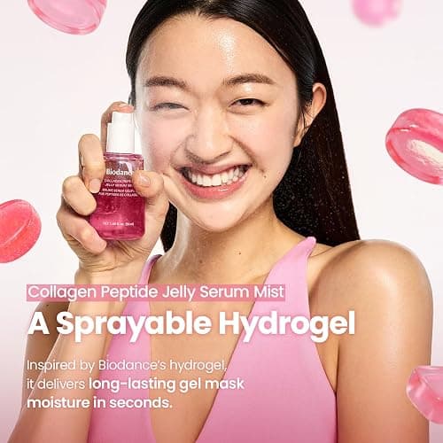 BIODANCE Collagen Peptides Jelly Serum Mist, Hydrating Face Mist, Plumping, Anti-Aging Face Spray, Sprayable Hydrogel, Travel Essentials & Self Care Gifts for Women, Korean Skin Care | 1.69 fl.oz thumbnail 3