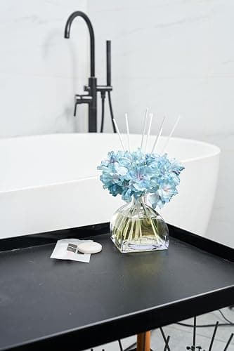 COCORRÍNA Reed Diffuser - 8.5 Oz Cashmere Vanilla Reed Diffuser with 8 Sticks for Home Bathroom Shelf Decor (Simple Luxe Collection) thumbnail 6
