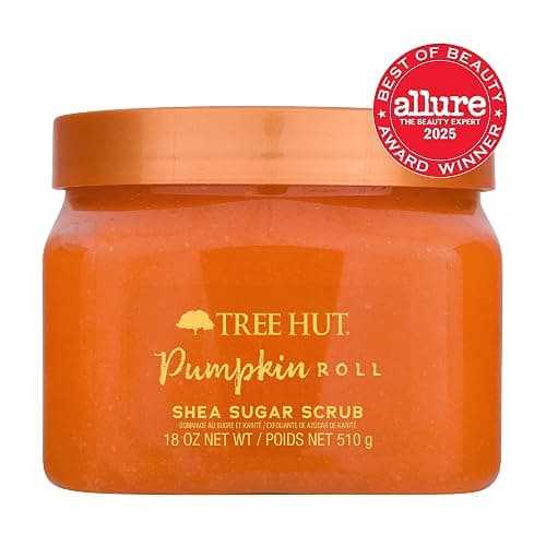 Tree Hut Pumpkin Roll Body Scrub, Exfoliating Sugar Scrub, Vegan, 18 Oz | Exfoliating & Nourishing with Shea Butter & Essential Oils, Body Exfoliator for All Skin Types, Self Care Gifts for Women thumbnail 2