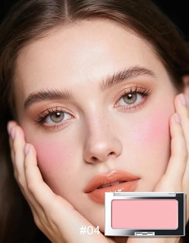 Erinde Nude Pink Matte Blush Powder, Long-Lasting Buildable Color Blush for Cheeks and Face, Lightweight Smooth Formula, Flattering for All Skin Tones, Natural Everyday Makeup Essential,#4 thumbnail 2