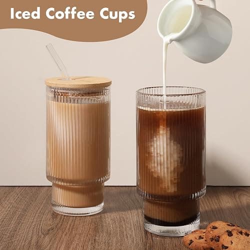 Glass iced coffee cups thumbnail 2