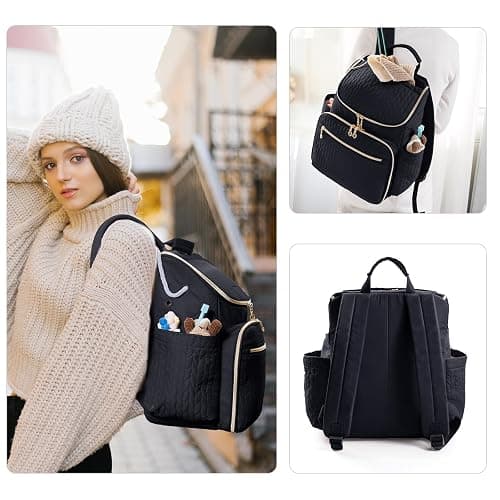 MYBAGZING Knitting Bag Backpack, Large Crochet Backpack - Crochet Bag Organizer, Yarn Storage Organizer - Yarn Holder with 10 Pockets for Crochet Accessories, Knitting & Crochet Supplies, Crochet Gift thumbnail 5