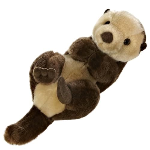 Aurora® Realistic Miyoni® Sea Otter Stuffed Animal - Lifelike Details Make a Cherished Companion - Perfect for Decorating Bedrooms or Classrooms - Brown 10 Inches thumbnail 3