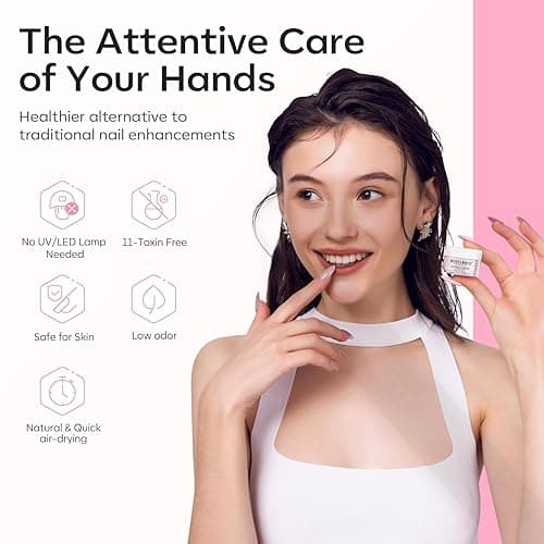Modelones Acrylic Powder, 6 Colors Transparent Jelly Nude Nail Powder Milky White Pink Nude for Nail Art 3D Nail Carving French Nail Extension, Gifts for Women thumbnail 8