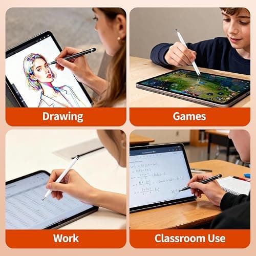 YITIAOXIAOYU 10PCS Stylus Pen for Touchscreen,Lightweight 2 in 1 Design | Stylus Pen for iPad,Nintendo Switch,iPhone, Android Tablets Capacitive Touch Screen,Stylus for Drawing,Note-Taking & Gaming thumbnail 8
